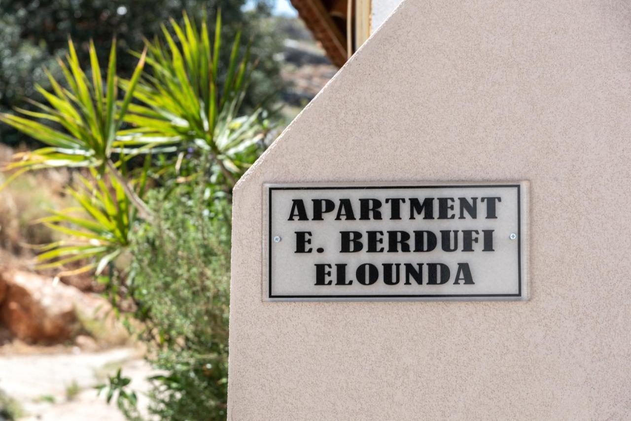 E.Berdufi Apartament Sea View Elounda Eksteriør billede